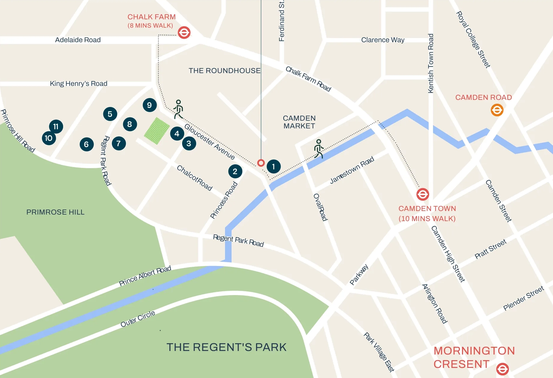 Wellness42 location map, Primrose Hill
